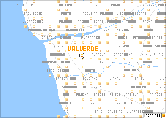 map of Valverde