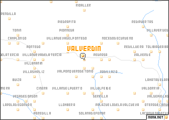 map of Valverdín