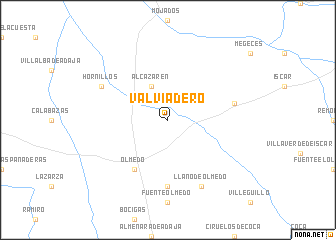 map of Valviadero