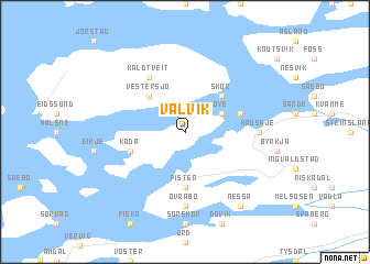map of Valvik