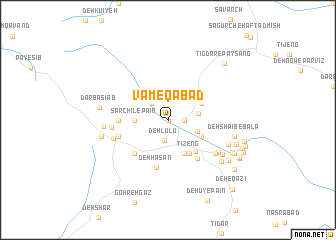 map of Vāmeqābād