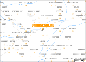 map of Vámoscsalád