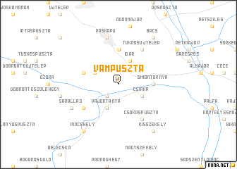 map of Vámpuszta