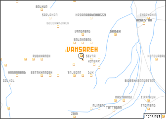 map of Vām Sāreh