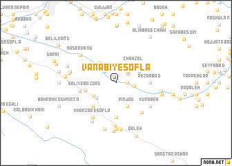 map of Vanābī-ye Soflá