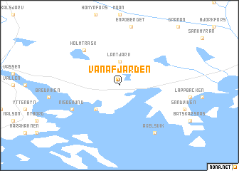 map of Vånafjärden