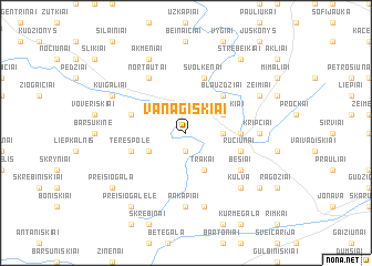 map of Vanagiškiai