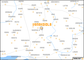 map of Vana-Koiola