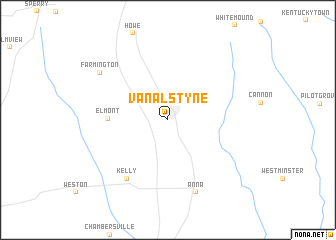 map of Van Alstyne