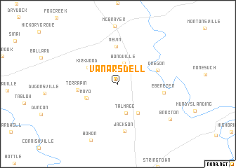 map of Vanarsdell