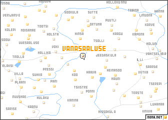 map of Vana-Saaluse