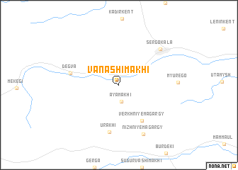 map of Vanashimakhi