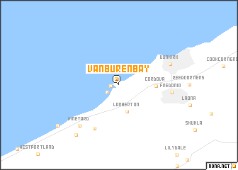 map of Van Buren Bay