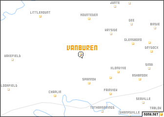 map of Van Buren