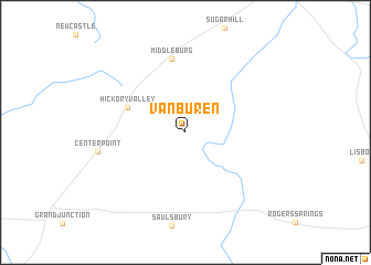 map of Van Buren