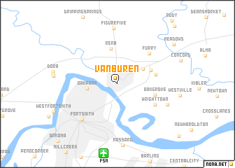 map of Van Buren