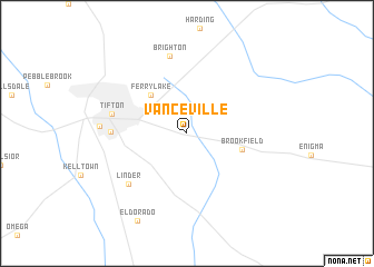 map of Vanceville