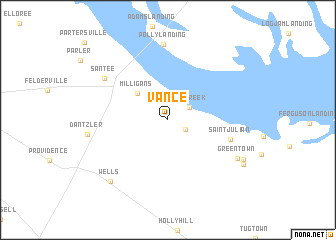 map of Vance