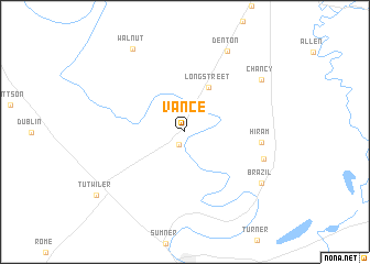 map of Vance