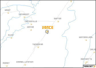 map of Vance