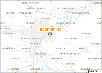 map of Vanchiglia