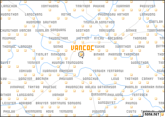 map of Vân Cốc