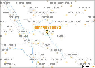 map of Vancsaytanya