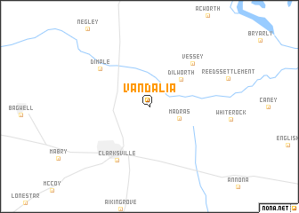 map of Vandalia