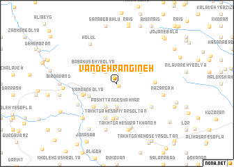 map of Vandeh Rangīneh