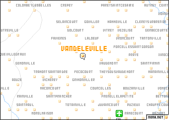 map of Vandeléville