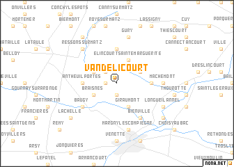 map of Vandélicourt