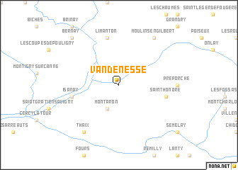 map of Vandenesse