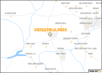 map of Vanderbijlpark