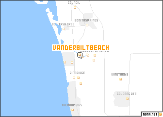 map of Vanderbilt Beach