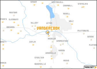 map of Vandercook