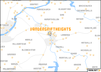 map of Vandergrift Heights