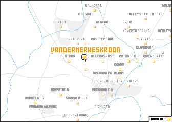 map of Van der Merweskroon