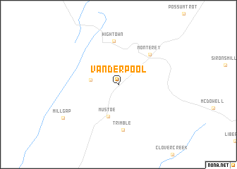 map of Vanderpool