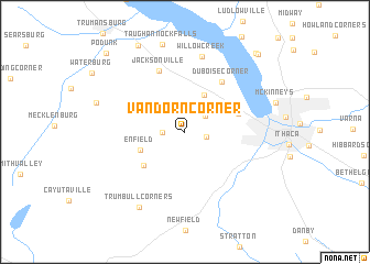 map of Van Dorn Corner