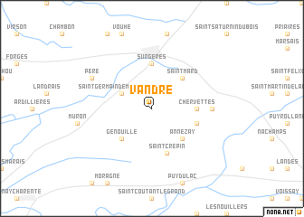 map of Vandré