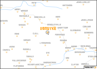 map of Vandyke