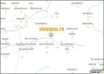 map of Vāneq-e ‘Olyā