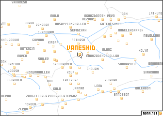 map of Vaneshīd