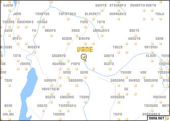 map of Vane