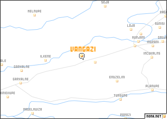 map of Vangaži