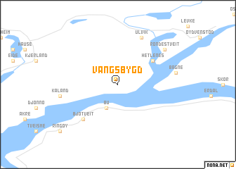 map of Vangsbygd