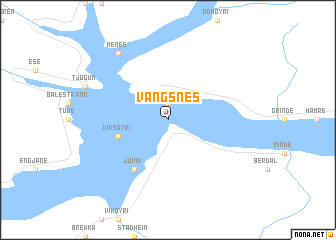 map of Vangsnes