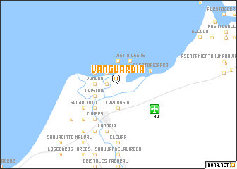 map of Vanguardia