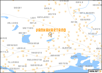 map of Vanhakartano