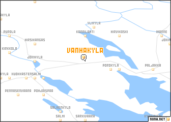 map of Vanhakylä